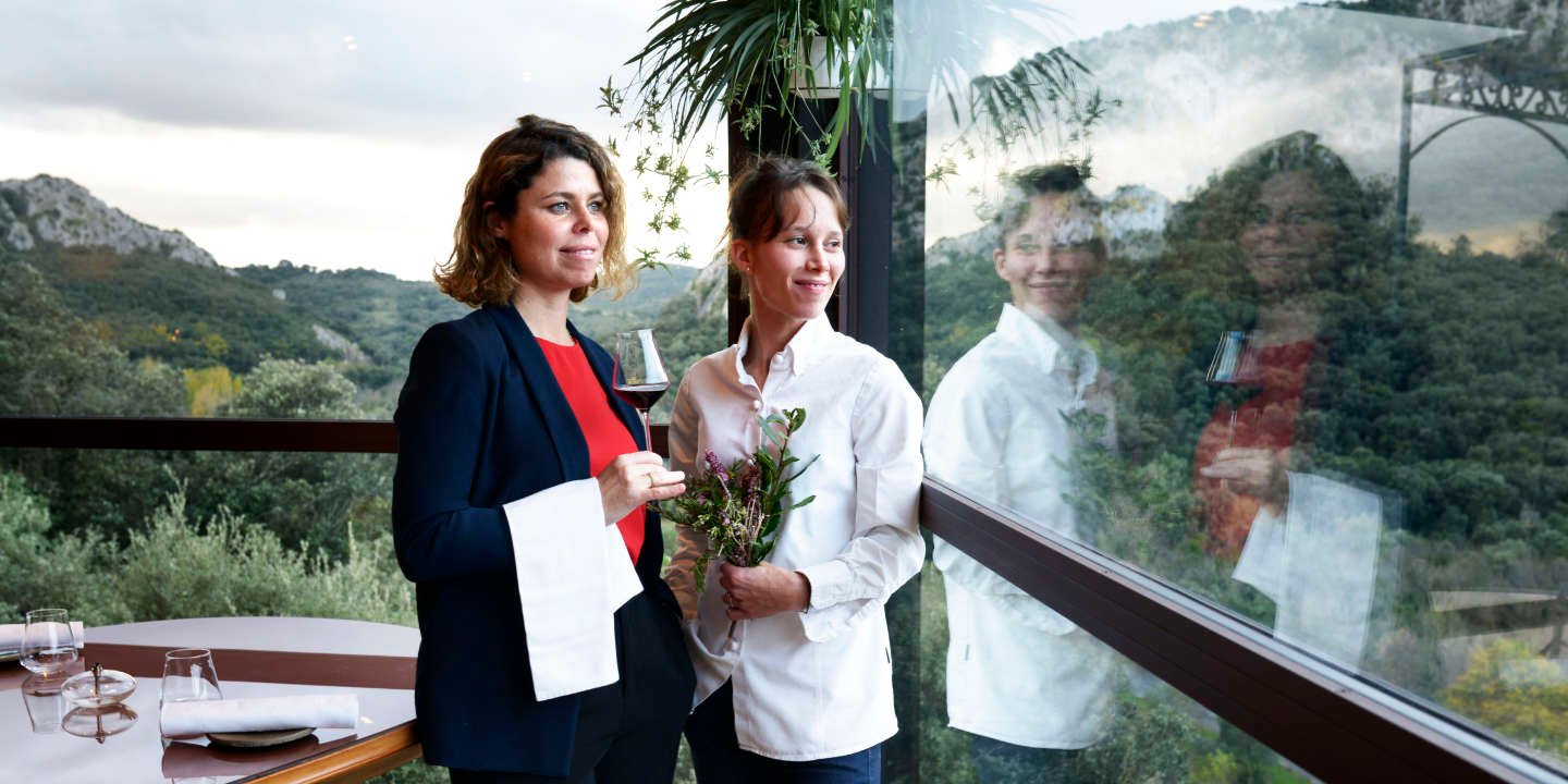 The chief Amélie Darvas opened the Aponem restaurant dedicated to cooking food from their vegetable garden.